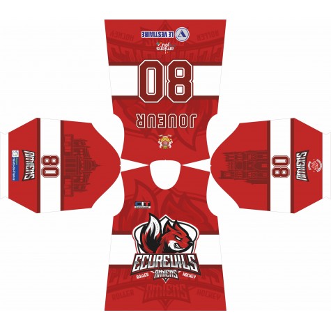 Maillot écureuils rouge